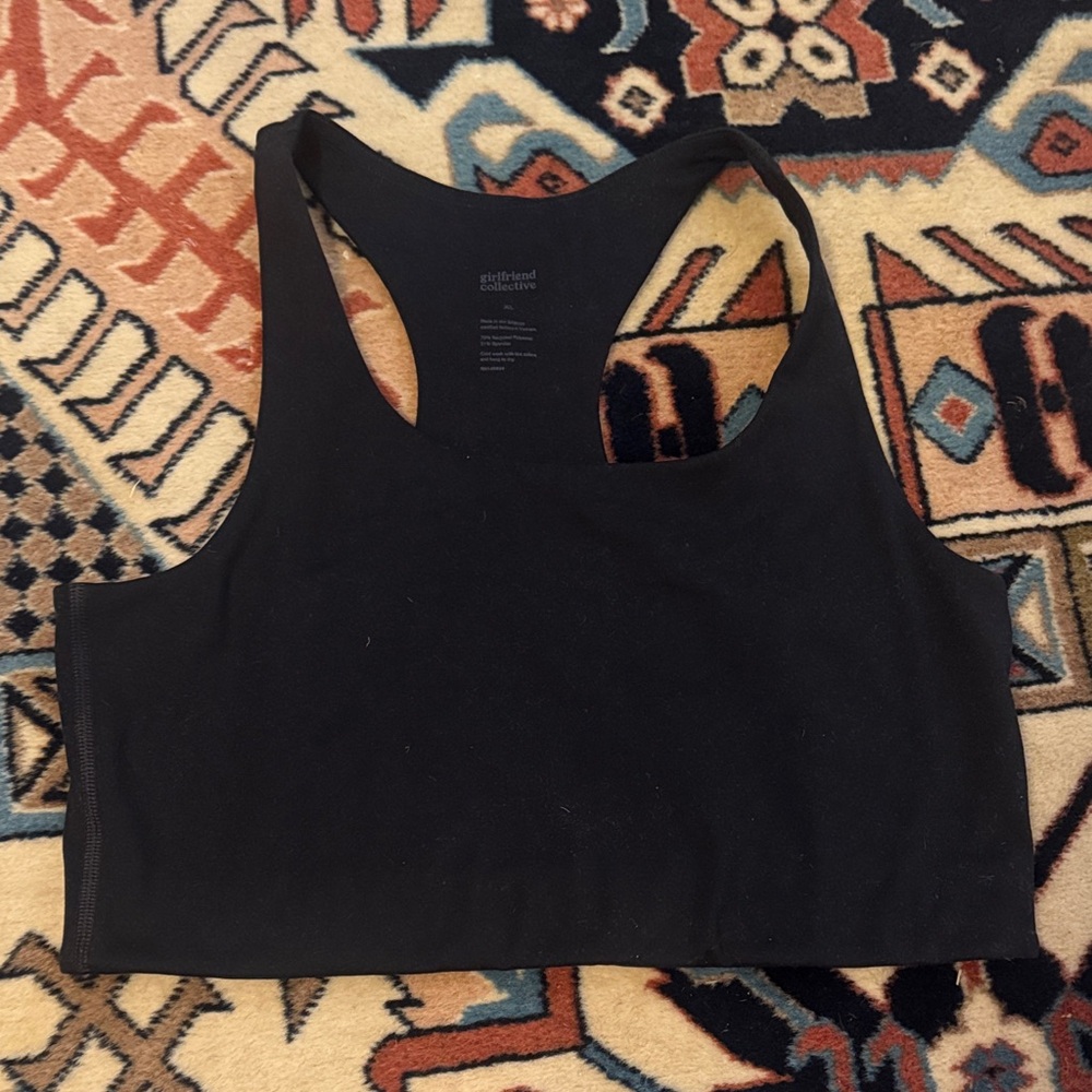 Girlfriend Collective Black Paloma Sport Bra XL